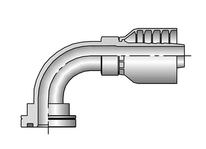 SAE Flange One piece hose fittings  (1)